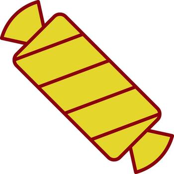 icono de línea de caramelo de dos colores vector