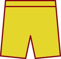 Shorts Line Two Color Icon vector