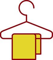 Changing Room Line Two Color Icon vector