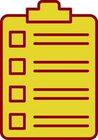 Tasks Line Two Color Icon vector