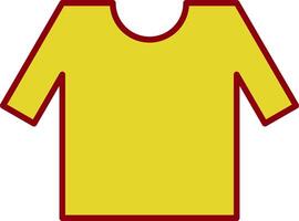 Shirt Line Two Color Icon vector