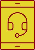 Online Service Line Two Color Icon vector