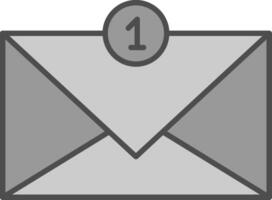 Inbox Fillay Icon vector