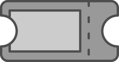 Ticket Fillay Icon vector