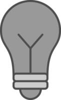 Bulb Fillay Icon vector