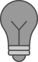 Bulb Fillay Icon vector