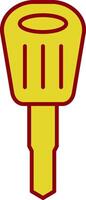 Car Key Line Two Color Icon vector