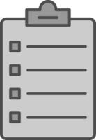 Clipboard Fillay Icon vector