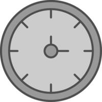 reloj relleno icono vector