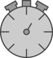 Stopwatch Line Two Color Icon vector