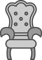 Throne Fillay Icon vector