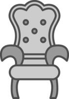 Throne Fillay Icon vector