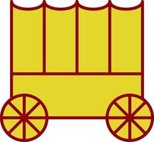 Carriage Line Two Color Icon vector