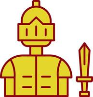 Knight Line Two Color Icon vector