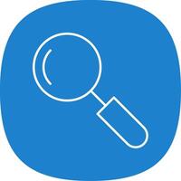 Search Line Curve Icon vector