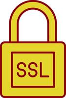 SSL Line Two Color Icon vector