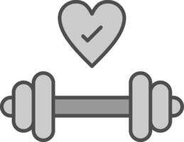 Gym Fillay Icon vector