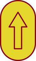 Scroll Up Line Two Color Icon vector