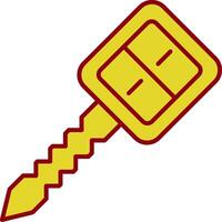 Car Key Line Two Color Icon vector