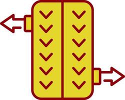 Wheel Alignment Line Two Color Icon vector