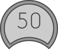 Speed Limit Fillay Icon vector