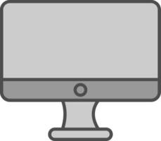 monitor relleno icono vector