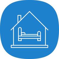 Room Line Curve Icon vector