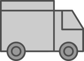 camión relleno icono vector