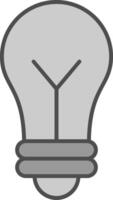 Idea Fillay Icon vector