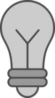 Idea Fillay Icon vector