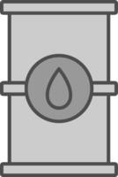 barril relleno icono vector