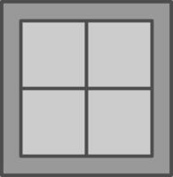 Window Fillay Icon vector