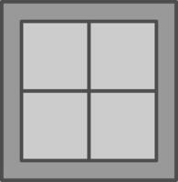 Window Fillay Icon vector