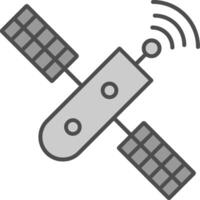 Satellite Fillay Icon vector