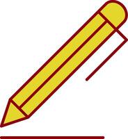 Pen Line Two Color Icon vector