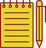 Notebook Line Two Color Icon vector