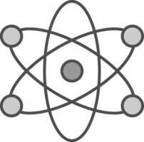 Atom Fillay Icon vector