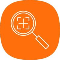 Search Line Curve Icon vector