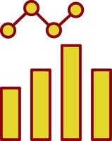 Data Analysis Line Two Color Icon vector