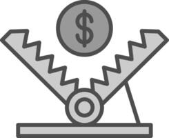 Trap Fillay Icon vector