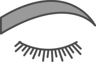 Eyebrow Fillay Icon vector