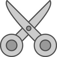 Scissors Fillay Icon vector