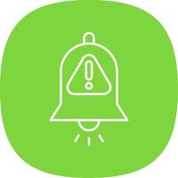Interruption Line Curve Icon vector