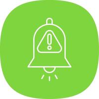 Interruption Line Curve Icon vector