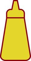 Ketchup Line Two Color Icon vector