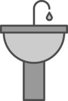 Sink Fillay Icon vector