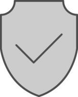 Shield Fillay Icon vector