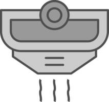 Smoke Detector Fillay Icon vector