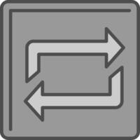 Repeat Fillay Icon vector