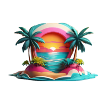 cool and trendy summer graphic perfect for printing on a t-shirt. png